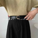 レディース ベルト アクセサリー レディースベルト オシャレ ファッション小物 個性的 アメリカ スムース バックル ベルト シンプル ジーンズ ベルト 装飾 ファイン