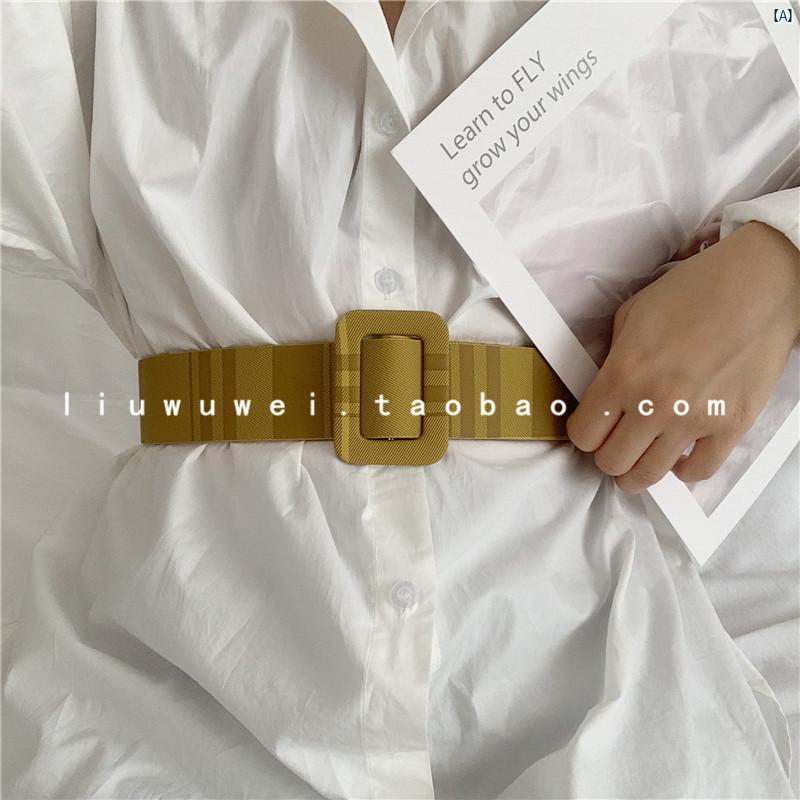 レディース　ファッション　ファッション小物　ウエスト　腰回り　　オシャレ マット 感触無 孔 ガードル ドレス セーター シャツ ジャケット ベルト ウエスト