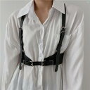 レディース ファッション ファッション小物 ウエスト 腰回り オシャレ 機能的 パンク 風 ストラップ ベルト 欧米 ストリート ワンピース JK シャツ サスペンダー ガードル 飾り(4)