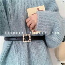 レディース ファッション ファッション小物 ウエスト 腰回り オシャレ スカート 付き パールベルト スーツ ドレス セーター ガードル 装飾 ウエスト バンド ベルト ブラック サマー