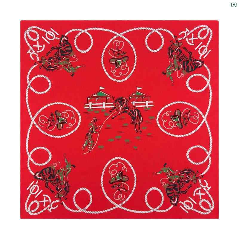 メンズ　レディース　ファッション　小物　バンダナ　オシャレ ホット タイム コットン レトロ スクエア スカーフ WILD WEST ターバン サイクリング メンズ アミ カーキ ヴィンテージ 帽子