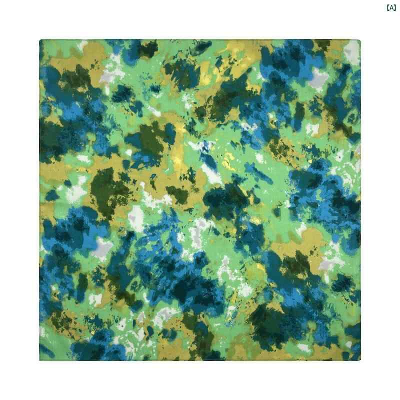 メンズ　レディース　ファッション　小物　バンダナ　オシャレ　柄物 ホット タイム コットンプリント 拡大 迷彩 スクエア スカーフ イン ヒップ ホップ ウエスト チューブ トップ