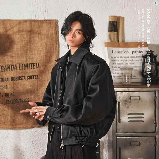 メンズ メンズファッション ジャケット オシャレ レトロ ジャケット メンズ 春 カジュアル ハイエンド ストリート ショート ショルダーパッド 紳士服 メンズ メンズファッション ジャケット オシャレ レトロ ジャケット メンズ 春 カジュアル ハイエンド ストリート ショート ショルダーパッド 紳士服