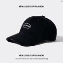 レディース 海外ファッション オシャレ ファッション小物 帽子 表面 小柄 刺繍 入 文字 メンズ コーデュロイ ベースボール キャップ 秋冬 韓国 汎用性つ ば 広 ピーク