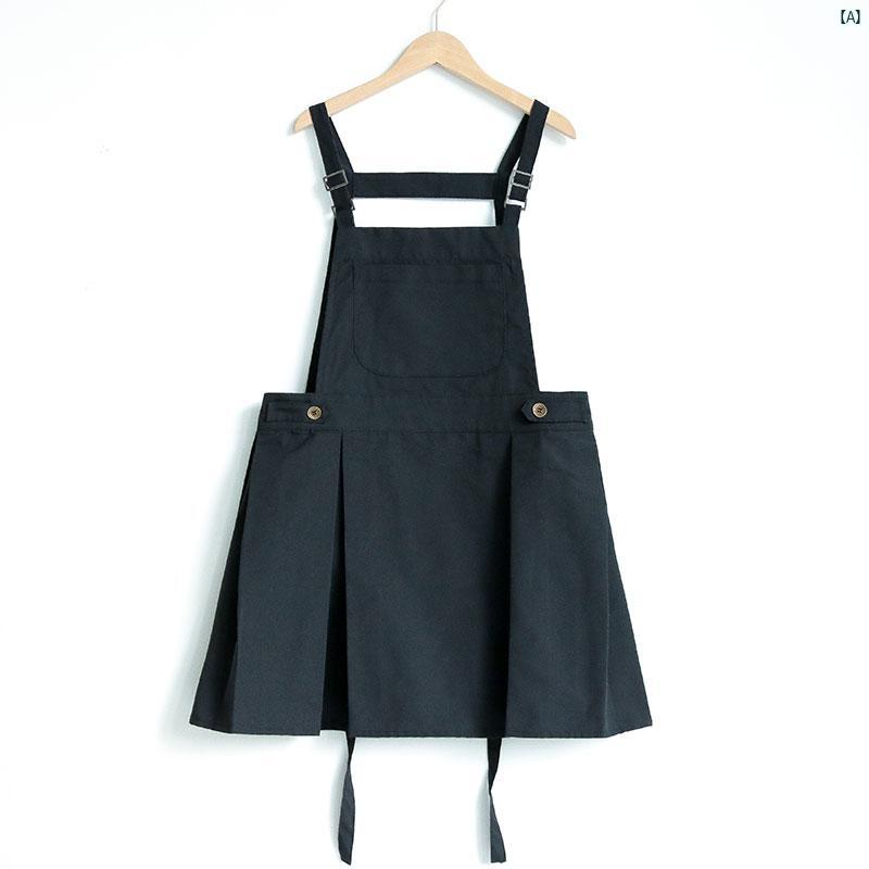エプロン 韓国 ホーム キッチン 作業着 レディース ヘア サロン ミルクティー ショップ フラワーショップ ベーキング ウェイター用 ロゴ プリント
