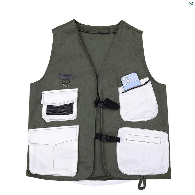 ノースリーブベスト ブラウス デニムエプロン コーヒー ホテル スーパー マーケット レストラン 作業着 メンズレディース プリント