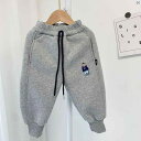 キッズ キッズ用品 子供用品 キッズファッション 幼児 ベルベット パンツ 冬 男子 厚手子羊 スウェットパンツ 女 レッドちゃん オール イン ワン 暖かい スポーツ カジュアル