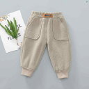 キッズ キッズ用品 子供用品 キッズファッション 秋冬 オール イン ワン ベルベット 暖かい カジュアル パンツ 男子用 厚手 アウター スウェットパンツ す
