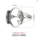 レディース アクセサリー 上品 ホルダー 元型 オシャレ レディース 海外風 ターコイズリング ホルダー スターリングシルバー リング 空 メンズレディース 宝石 フェイス 蜜蝋 リングホルダー 15 * 19