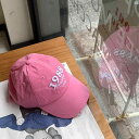 レディース ユニセックス キャップ ベースボールキャップ 優しい ピンク 帽子 春秋 かわいい ソフト トップ ひさし 帽 文字 刺繍 付き つば広 野球帽 顔 カバー