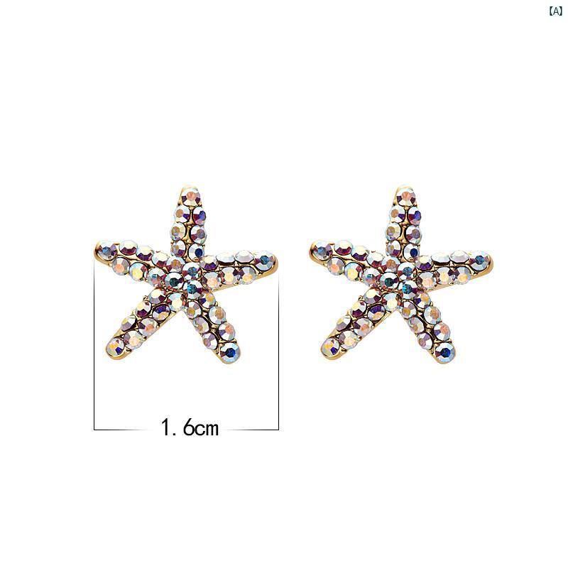 レディース　ファッション　小物　綺麗　上品　大人　レディース ヒトデ 耳 クリップ し ピアス ハイエンド かわいい イヤリング アクセサリー