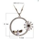 レディース アクセサリー ファッション 綺麗 上品 レディース 蜂 デイジー セーター チェーン ペンダント ロング 秋冬 ハイエンド ネックレス 韓国 シンプル アクセサリー