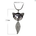 レディース アクセサリー ファッション 綺麗 上品 レディース フォックス セーター チェーン ペンダント 秋冬 ハイエンド ロング ネックレス 韓国 個性 シンプル アクセサリー