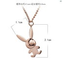 レディース アクセサリー ファッション 綺麗 上品 レディース ウサギ チタン鋼 ペンダント ネックレス ライト 高級 秋冬 かわいい 鎖骨 チェーン アクセサリー センス