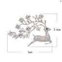 レディース ファッション 小物 スーツ 上品 アクセサリー クリスマス 鹿 コート ブローチ ハイエンド 高級 セーター コサージュ レディー スピン 秋冬