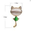 レディース ファッション 小物 スーツ 上品 アクセサリー 猫 跡 い 磁気 バックル ダウン ジャケット ブローチ ハイエンド 強力 磁石 露出 防止 小柄 コサージュ