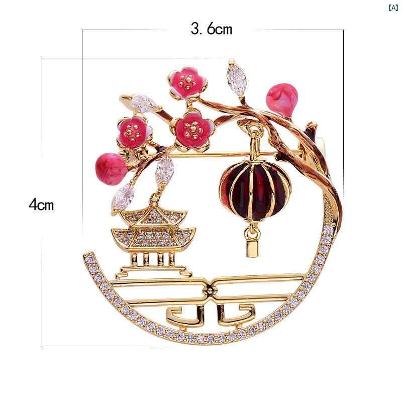 レディース　ファッション　小物　スーツ　上品　アクセサリー 梅花 ブローチ コート 高級 コサージュ チャイナ ドレス プレス 前立て ピン バックル アクセサリー