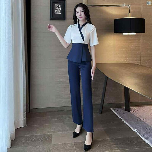 レディース サロン 美容院 作業着 レディース 夏 美容師 お腹 カバー ウエスト スリム パンツ スーツ フットスパ マッサージ 服 レディース サロン 美容院 作業着 レディース 夏 美容師 お腹 カバー ウエスト スリム パンツ スーツ フットスパ マッサージ 服
