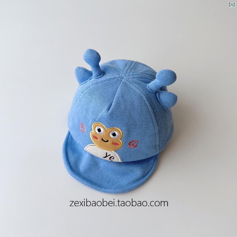 ベビー 帽子 春秋 フリップ つば かわいい カエル レッドちゃん 野球帽 幼児 メンズレディース 宝物 アヒル キャップ