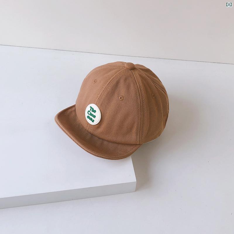 ベビー 帽子 春秋 薄手 ひさし キャップ サンハット 日焼け防止 メンズレディース 野球帽