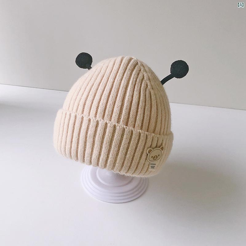 キッズ キッズ用品 子供用品 キッズファッション 新生児 帽子 秋冬 ウール かわいい ニット メンズレディース ベビー プルオーバー