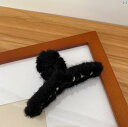 レディース ヘア 髪留め カチューシャ オシャレ 韓国 シンプル かわいい モノクロ レトロ ウサギ ぬいぐるみ ヘア クリップ フランス クール ビッグ レディース