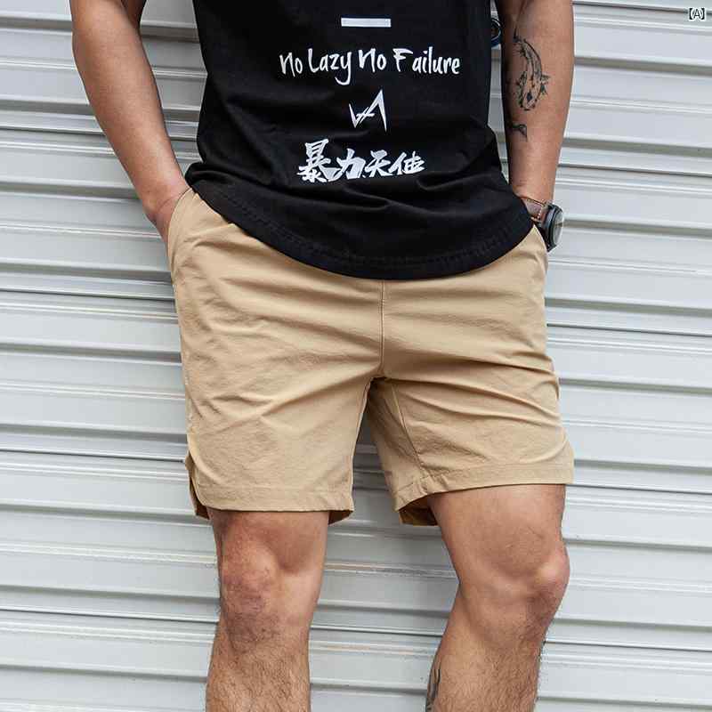 マッスル スポーツ ショーツ 男性 兄弟 夏 バスケットボール カジュアル ミッド パンツ ランニング 速乾 フィットネス 五分丈