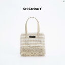 レディース 海外 ファッション オシャレ かわいい 個性的 セイ カリーナ Y 運命 お姫様 テミス ムーン ベルベット チェック ハンドバッグ チェック柄 ファーバッグ