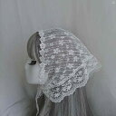 レディース ファッション ヘアアクセサリー かわいい スカーフ レース 帽子 フレンチ トライアングル レディース ヘア バンド ヘッド レトロ 牧歌的 多機能