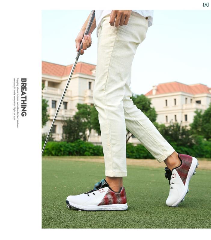 メンズ　メンズシューズ　男性靴　ファッション　アウトドア　山　キャンプ 男性用 レディース ゴルフ シューズ 自動 ノブ レース 可動 スパイク ソール スポーツ フィットネスシューズ