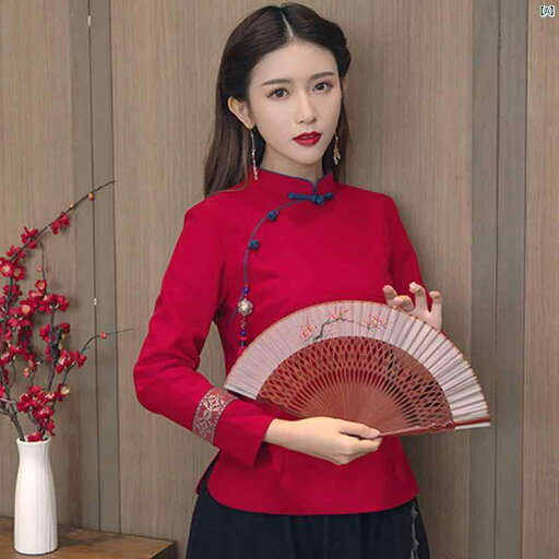 レディース ファッション ドレス 中華 中国 民族風 風 チャイナ ドレス トップ 秋冬 瞑想 茶師服 中華風 唐装 2点セット 中国 茶 館 作業着 レディース ファッション ドレス 中華 中国 民族風 風 チャイナ ドレス トップ 秋冬 瞑想 茶師服 中華風 唐装 2点セット 中国 茶 館 作業着