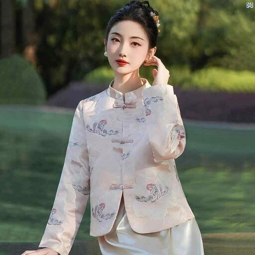 レディース ファッション ドレス 中華 中国 中国 婦人服 中華風 西洋風 サテンジャケット 春秋 日常 瞑想 風 唐服 漢服 上着 レディース ファッション ドレス 中華 中国 中国 婦人服 中華風 西洋風 サテンジャケット 春秋 日常 瞑想 風 唐服 漢服 上着