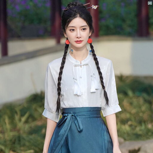 レディース ファッション ドレス 中華 中国 スカート 唐服 トップス 中華風 スタンドカラー シャツ 小柄々 日常 エスニック 様式 漢服 レディース ファッション ドレス 中華 中国 スカート 唐服 トップス 中華風 スタンドカラー シャツ 小柄々 日常 エスニック 様式 漢服