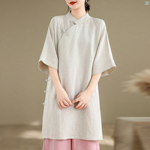 レディース ファッション ドレス 中華 中国 中華風 斜め襟 チャイナ ドレス トップ 夏 瞑想 茶師服 在ホーム ウェア 仏教 在ホーム ウェア 伝統的 中国 医学 ヘルスケア レディース ファッション ドレス 中華 中国 中華風 斜め襟 チャイナ ドレス トップ 夏 瞑想 茶師服 在ホーム ウェア 仏教 在ホーム ウェア 伝統的 中国 医学 ヘルスケア