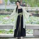 レディース ファッション ドレス 中華 中国 中華風 スリング 宋代 ロング シャツ ズボン セットアップ可能 夏 レディースティー ドレス 日常 漢服 職場 着用 す
