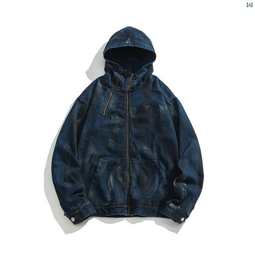 メンズ 海外ファッション オシャレ かっこいい 個性的 フド付き カップル ジャケット スプラッシュ インク デニム トップ メンズ 海外ファッション オシャレ かっこいい 個性的 フド付き カップル ジャケット スプラッシュ インク デニム トップ