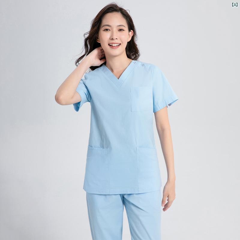 レディース　ファッション　仕事着　ユニフォーム 韓国 手術 室 手洗い 服 口腔 医師 医療 美容 作業着 コットン
