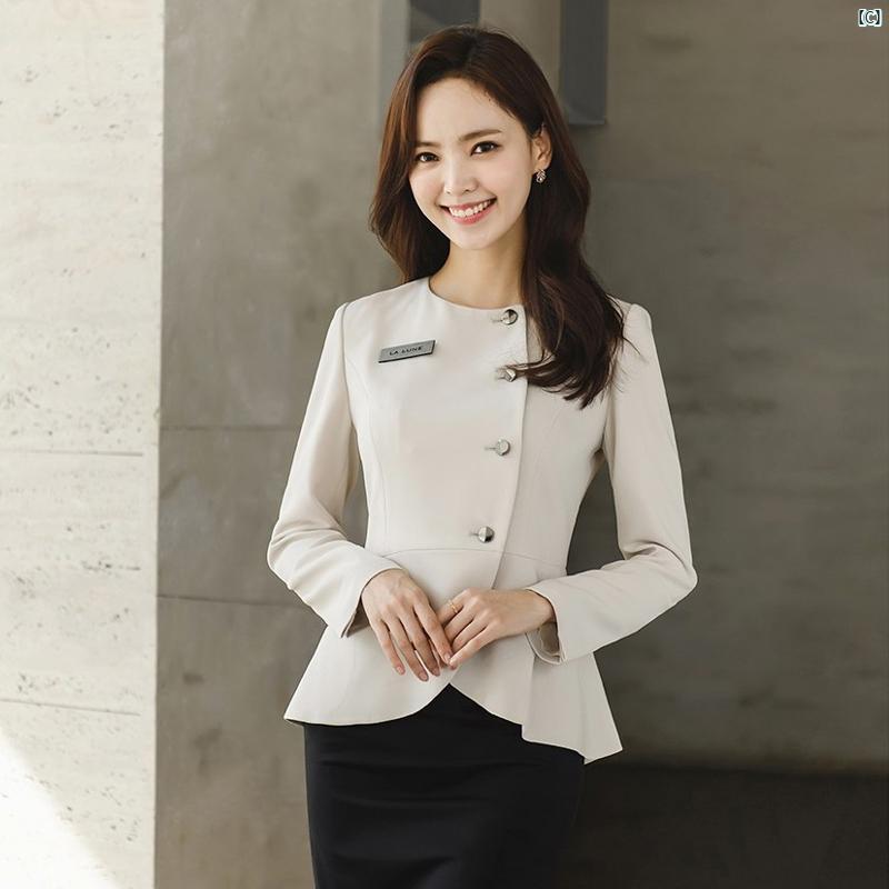 レディース　ファッション　仕事着　ユニフォーム ホテル フロント アテンダント 美容室 作業着 高級 ビジネス スーツ フォーマルジュエリー ショップ