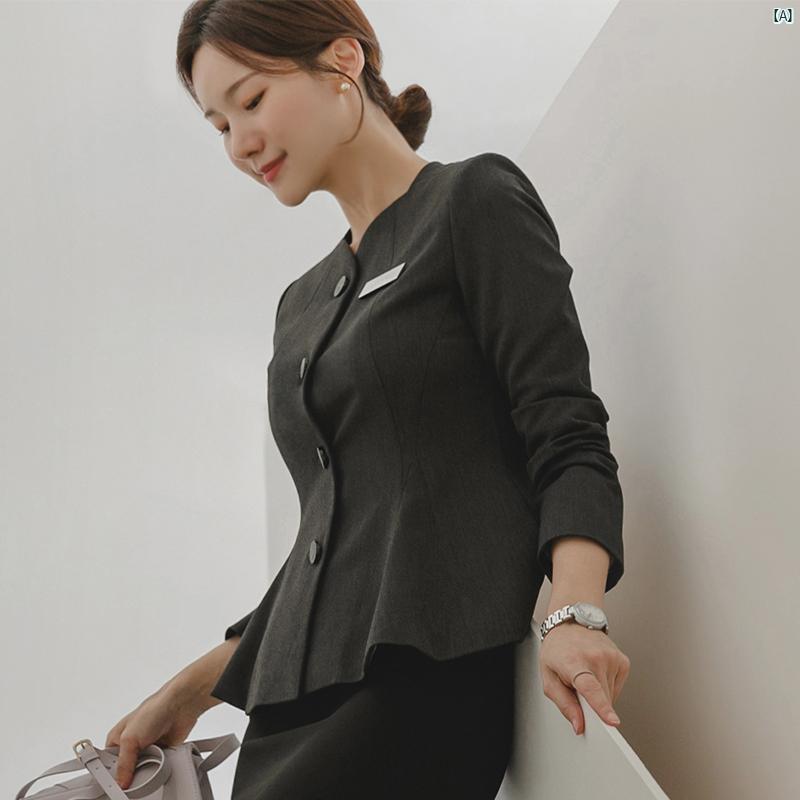 レディース　ユニフォーム　仕事着　レディース仕事ユニフォーム 美容 作業着 韓国 ビジネスウェア フォーマルウェア ホテル フロント 美容室 スーツ ジュエリーショップ 作業着 営業 部門 高級