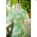 レディース 中華ドレス 中国ドレス チャイナドレス 綺麗 オシャレ パーティー 披露宴 上品 グリーン チャイナ ドレス 夏 若々しい 大きいサイズ Vネック ママ(4)