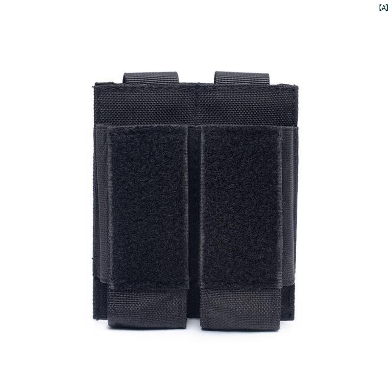 サバイバルゲーム　サバゲー　衣装　サバイバルグッズ 屋外 戦術的 多機能 9 ミリメートル ダブル マガジン バッグ 軍事 ファン Molle アクセサリー 2 リンク 腰 吊り EDC 雑貨