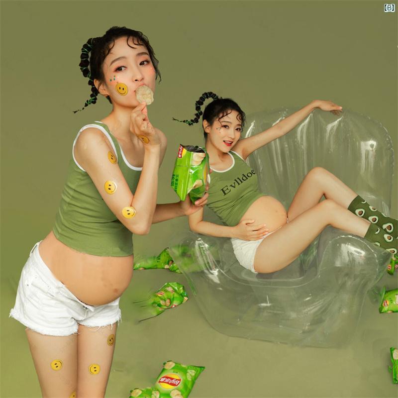 レディース 写真 スタジオ マタニティ 服 テーマ かわいい 妊娠中 ママ