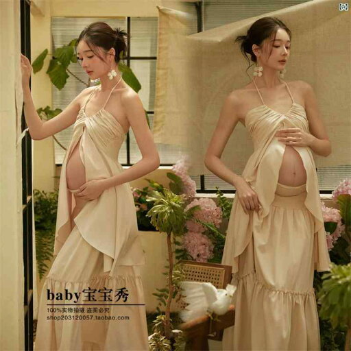 レディース フォトスタジオ 妊婦 テーマ 服 フレンチ レトロ 雰囲気 スリング 2点セット アート 写真撮影 レディース フォトスタジオ 妊婦 テーマ 服 フレンチ レトロ 雰囲気 スリング 2点セット アート 写真撮影