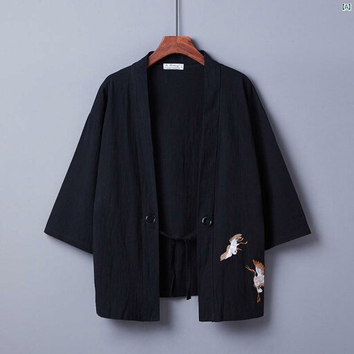 和風 羽根 織 中華風 鶴 刺繍 着物 カーディガン 春夏 快適 学生 日焼け防止 ジャケット 和風 羽根 織 中華風 鶴 刺繍 着物 カーディガン 春夏 快適 学生 日焼け防止 ジャケット