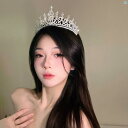 レディース アクセサリー クラウン ティアラ 王冠 ウェディング カチューシャ クリスタル プリンセス ヘア アクセサリー 18歳 誕生日 大歳 式 ブライダル