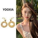 レディース アクセサリー ファッション おしゃれ 韓国 イヤリング 耳 ボヘミアン イヤー クリップ ピアス し レディース 夏 海辺 休暇 イヤリング レトロ ストロー ロング