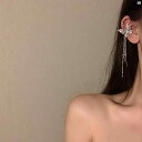レディースファッション アクセサリー 綺麗 上品 海外 パーティー ヒロイン フラッシュ 蝶 耳 クリップ ハイエンド し ピアス 耳骨 ぶら下げ イヤリング レディース