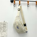 コーデュロイ クロス ボディバッグ メンズカジュアル チェスト バッグ 学生 バック パック スポーツ ウエスト 携帯電話 ショルダーバッグ メンズバッグ(4)