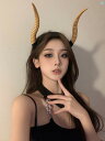 レディースファッション アクセサリー 綺麗 上品 海外 ハロウィン 帽子 出没 フォレスト ヤギ ホーン cos ヘッド バンド 悪魔 写真 小道具 ヘア アクセサリー レディース