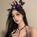 レディースファッション アクセサリー 綺麗 上品 海外 ハロウィン ヘッド ドレス 蝶 ぬいぐるみ バンド 性格 誇張 ヘア アクセサリー コスプレ 写真 アップ 小道具